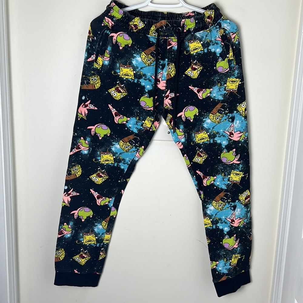 Nickelodeon SpongeBob  Cartoon Printed Sweatpants Joggers Size XL-Boys